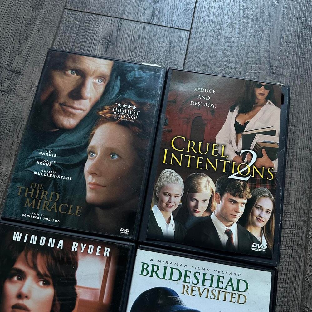 Boys Cruel Intentions Brideshead The Third Miracle Drama DVD Movie Bundle Lot - Picture 3 of 7
